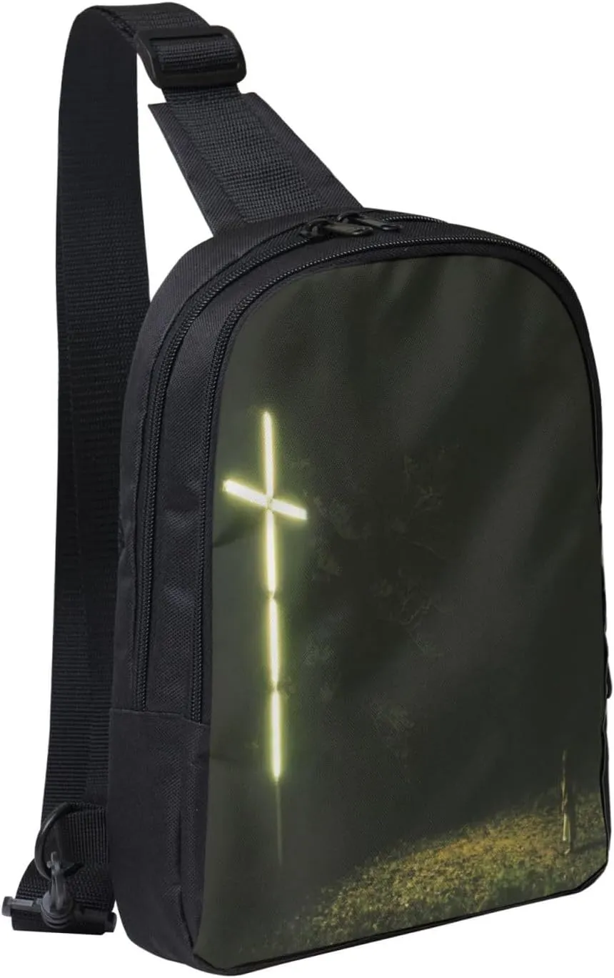 Knocked Music Loose Crossbody Bags for Women Men, Travel Hiking Sling Bag, Lightweight Handbag, Chest Purse Backpack