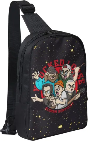 Knocked Music Loose Crossbody Bags for Women Men, Travel Hiking Sling Bag, Lightweight Handbag, Chest Purse Backpack