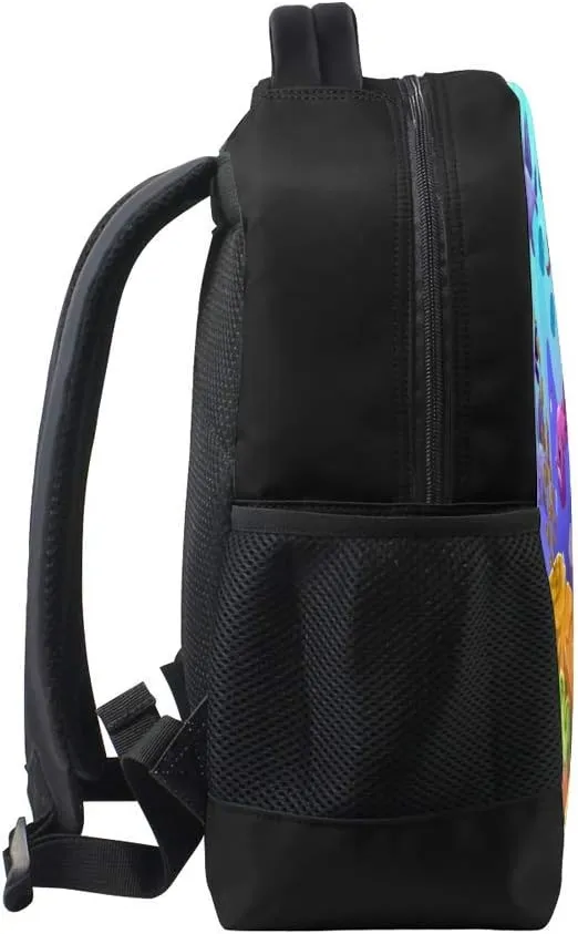 Kuizee Classic Backpack Schoolbag Adjustable Padded Shoulder Straps Daypack ﻿Underwater Sea World Cartoon Casual Bags Durable College Daily 16Inch
