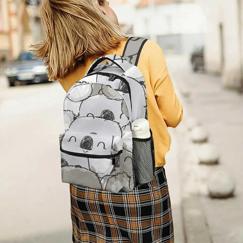 Kuizee Travel Laptop Backpack Business Daypack Work Bookbag Cute Koala Durable iPad Tablet School College Book Bags Casual Bags for Men and Women