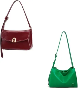 LA FESTIN Leather Purses For Women Trendy Crossbody Satchel Bag Adjustable Strap - Stylish Ladies Bags