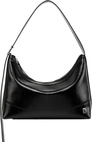 LA FESTIN Leather Tote Bag for Women: Large Shoulder Purses with Wide Strap-Hobo Style Women's Crossbody Bag with Zipper