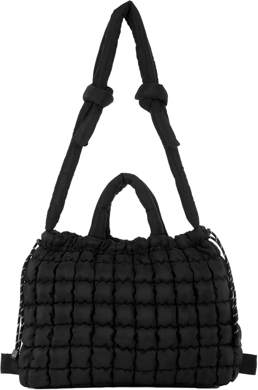 Lanpet Quilted Puffer Tote Bag for Women Large Quilted Crossbody Bag Lightweight Nylon Puffy Carryall Hobo bag Handbags