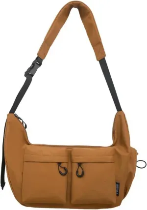 Large Capacity Messenger Canvas Bag, Vintage Water Resistant Canvas Satchel, Crossbody Bag with Pocket for Women and Men