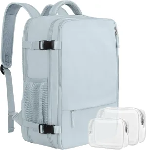 Large Expandable Travel Backpack for Men and Women, 17 Inch Laptop, Waterproof, Casual, College, Business, Hiking, Camping