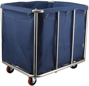Large Laundry Cart With Wheels Heavy Duty Rolling Storage Basket Organizer 330Lb Load Truck for Large Family or Commercial Hotels and Hospital Laundry Room Transport Clothes and Linen Material