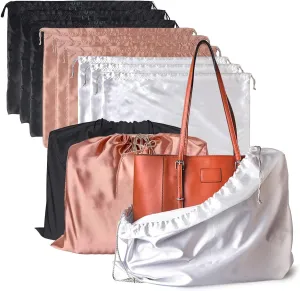 Lckaey handbags Dust Bags for Purse and shoes-travel or home storage-drawstring Purse dust bag organizer（9 Pack） Y1010 3color-S