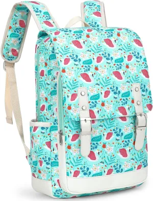 Leaper Cute Laptop Backpack Canvas Bag Daypack Satchel