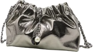 Leather Bucket Bag for Women Leather Chain Bag Hobo Bag Crossbody Shoulder Bag Small Tote Bag Sling Chest Bag