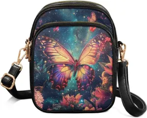 Leather Crossbody Bags for Women Crossbody Sling Bags for Women Cell Phone Bag Wallet Purses Adjustable Strap