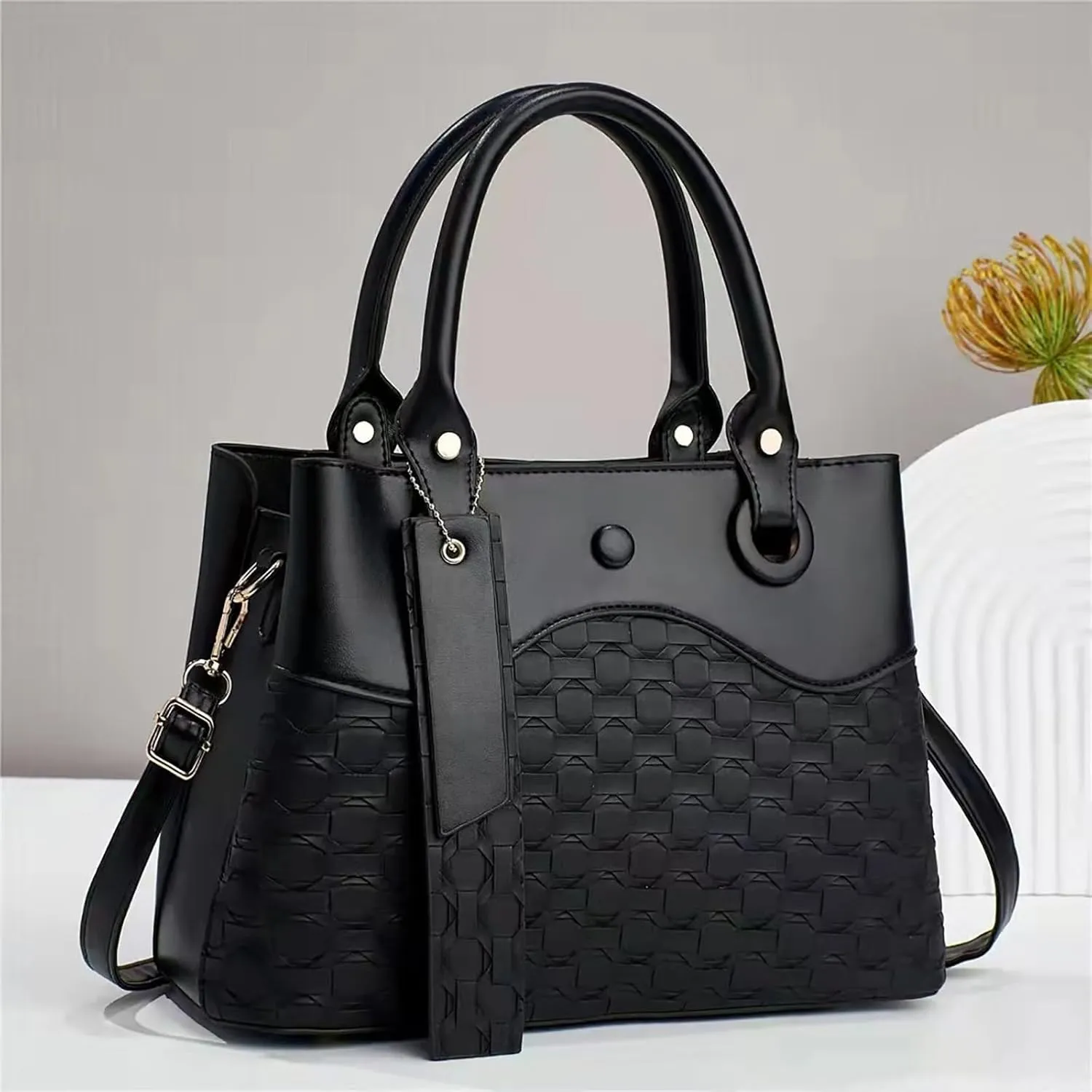 Leather Purses Shoulder Bag Retro Handbag Simple And Atmospheric Single Shoulder Bag Korean Version Of The Trend Of