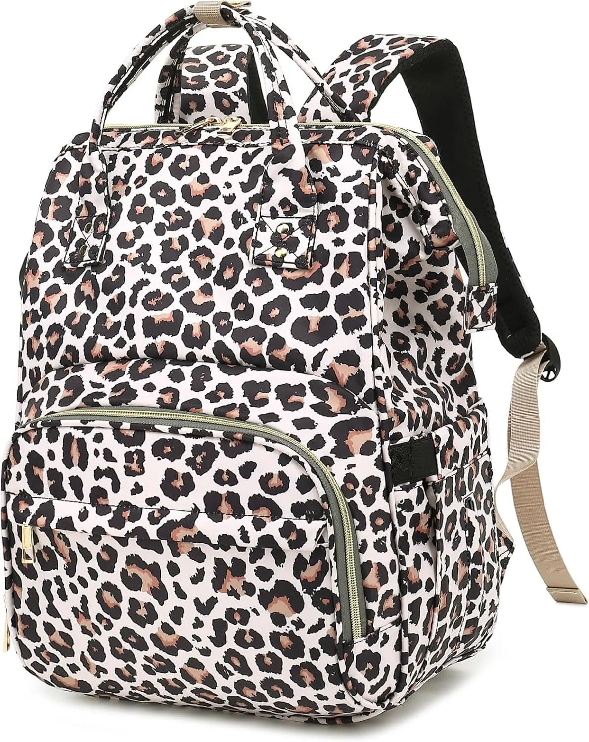 Leopard Lunch Backpack Laptop Backpack for Women, Girls School Backpack College Bookbags Travel Backpack