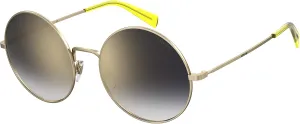Levi's Women's LV 1011/S Oval Sunglasses, Gold, 55mm, 20mm