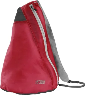 Lewis N. Clark Electrolight Sling Pack, Red/Charcoal, One Size