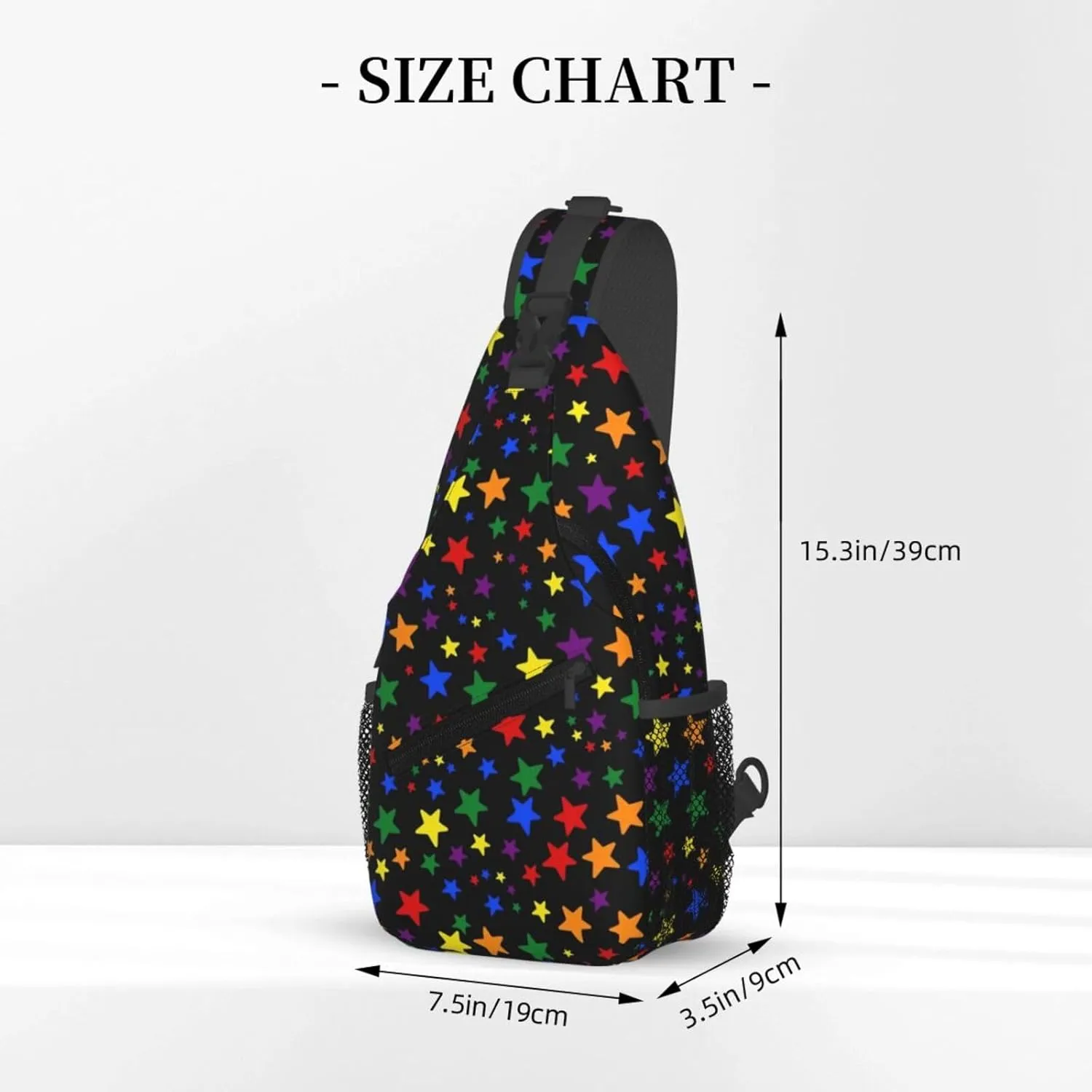 LGBT Gay Pride Sling Backpack,Fashion Shoulder Bags Adjustable Crossbody Chest Bag Travel Hiking Daypack