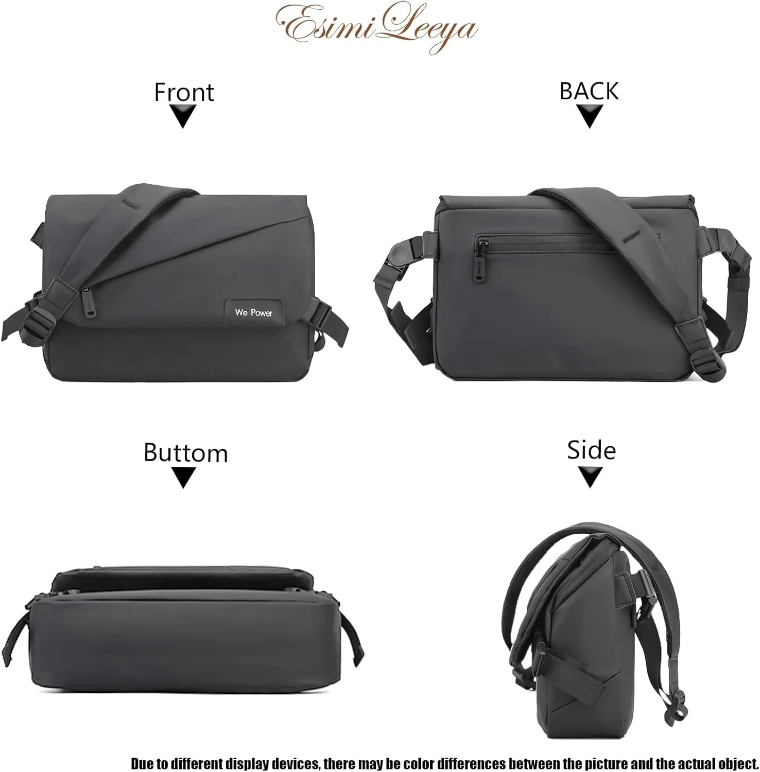 Lightweight Mens Messenger Bag Crossbody Waterproof Sling Shouler Bag for Men