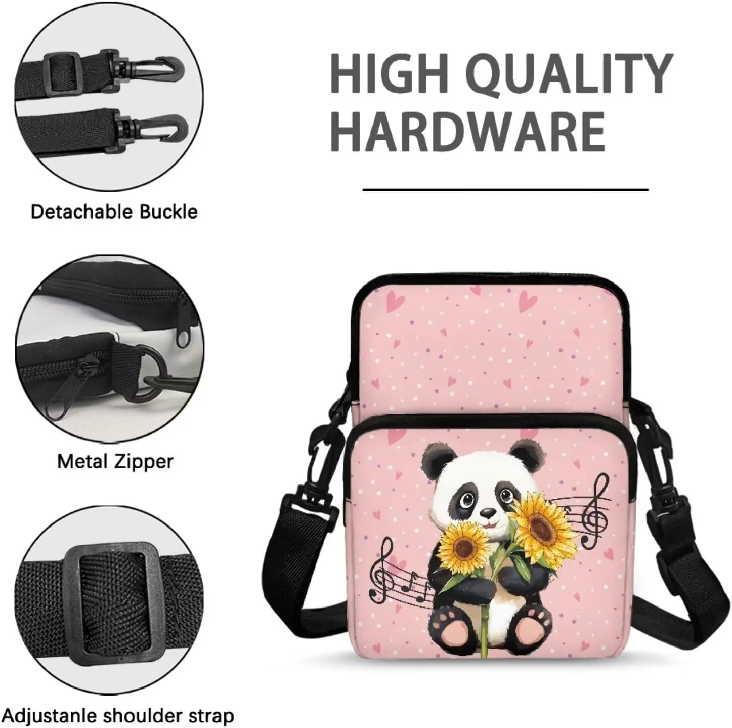 Little Girls Boys Messenger Bag, Travel Crossbody Bags Small Sling Bag Wallet Purse
