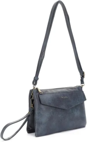 Liz Soto Lexi Womens Crossbody Purse and Wristlet - Vegan Leather Wallet and Over the Shoulder Bags with Wrist Strap
