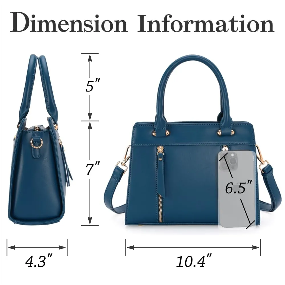 LJOSEIND Small Satchel Purses for Women - Fashionable Handbags, Top Handle Crossbody Bags with Adjustable Strap