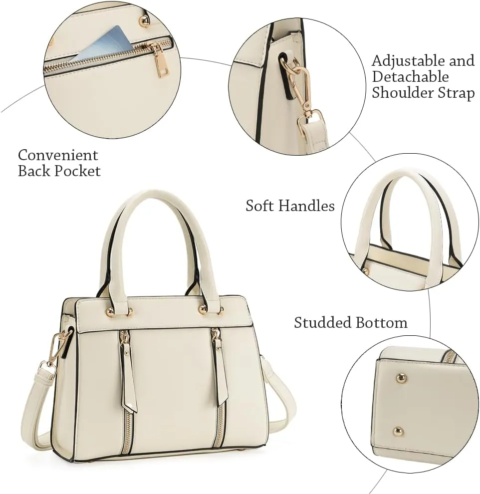 LJOSEIND Small Satchel Purses for Women - Fashionable Handbags, Top Handle Crossbody Bags with Adjustable Strap