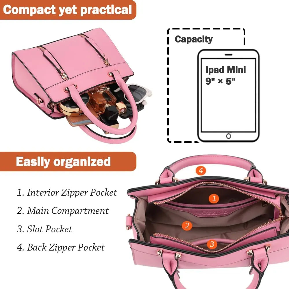 LJOSEIND Small Satchel Purses for Women - Fashionable Handbags, Top Handle Crossbody Bags with Adjustable Strap