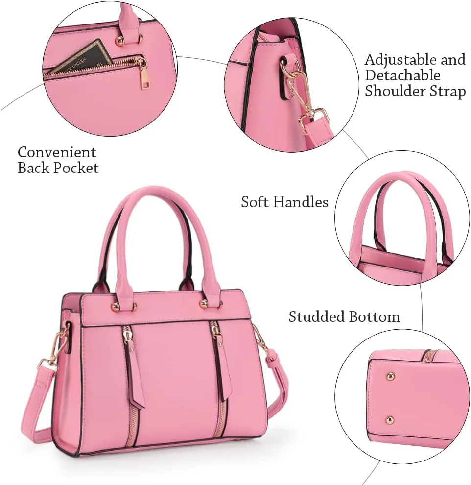 LJOSEIND Small Satchel Purses for Women - Fashionable Handbags, Top Handle Crossbody Bags with Adjustable Strap