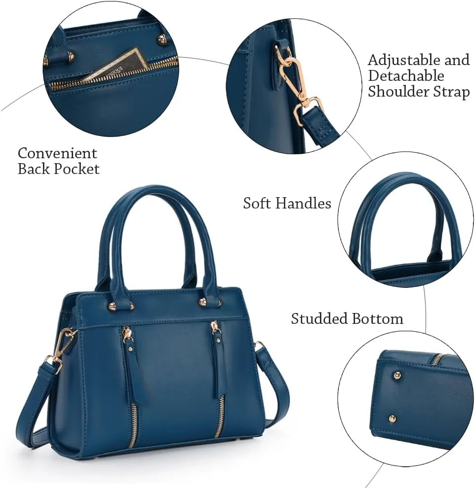 LJOSEIND Small Satchel Purses for Women - Fashionable Handbags, Top Handle Crossbody Bags with Adjustable Strap