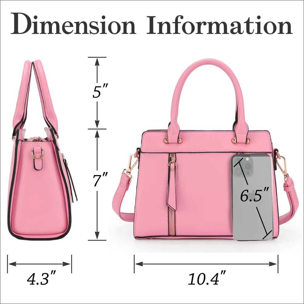LJOSEIND Small Satchel Purses for Women - Fashionable Handbags, Top Handle Crossbody Bags with Adjustable Strap