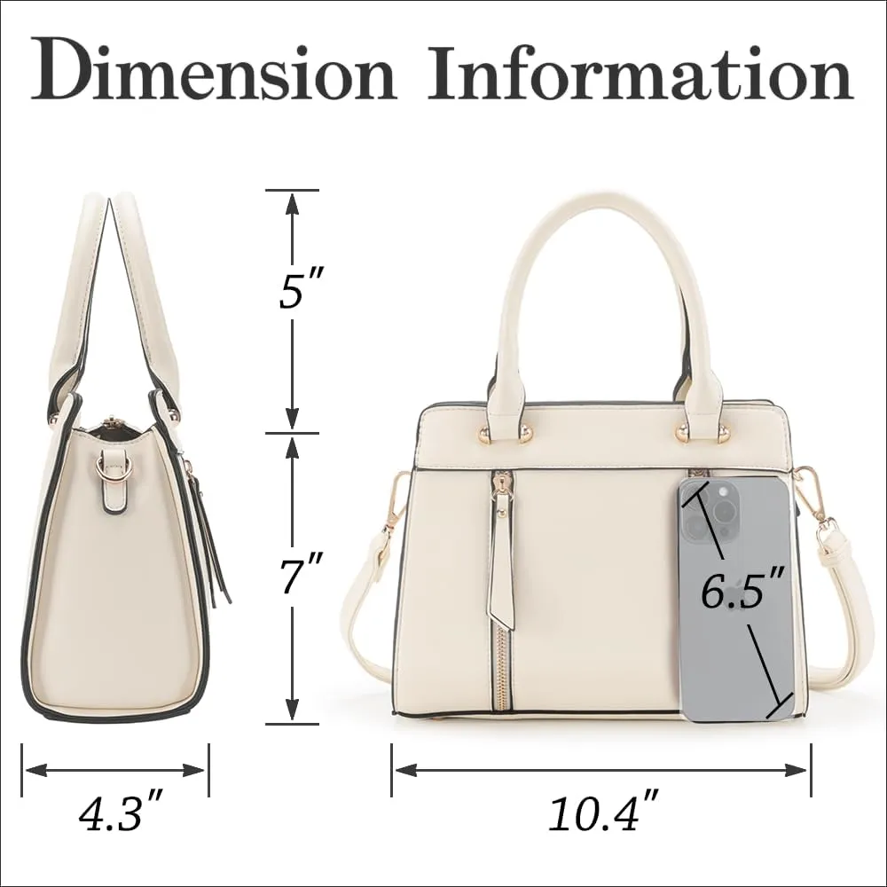 LJOSEIND Small Satchel Purses for Women - Fashionable Handbags, Top Handle Crossbody Bags with Adjustable Strap