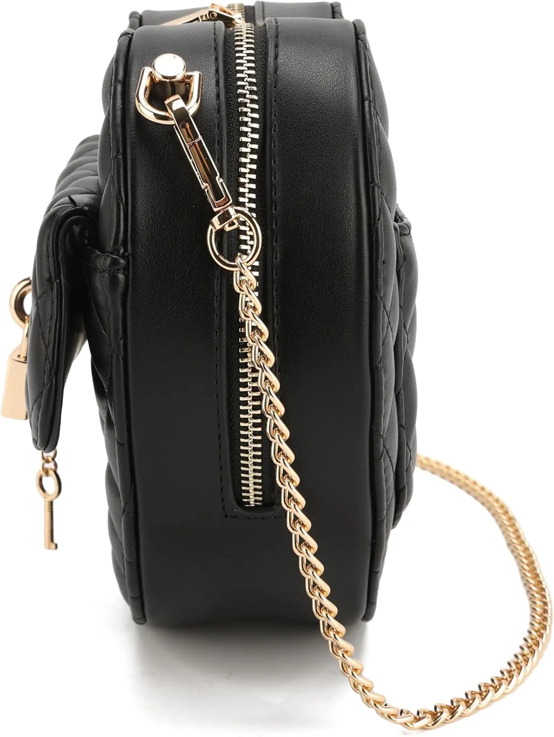 lola mae Heart Shape Satchel Crossbody Purse for women Zip Around Shoulder Bag