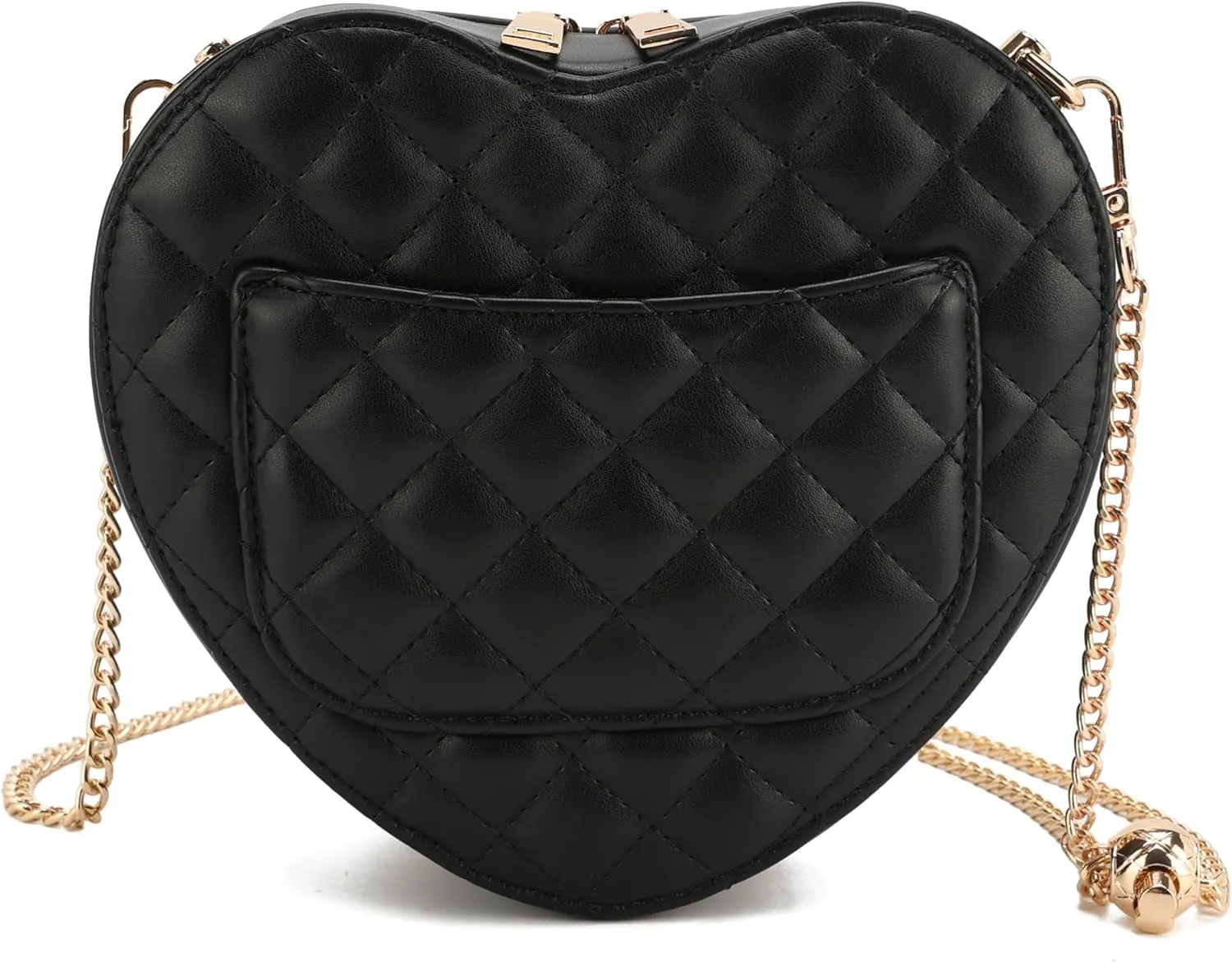 lola mae Heart Shape Satchel Crossbody Purse for women Zip Around Shoulder Bag