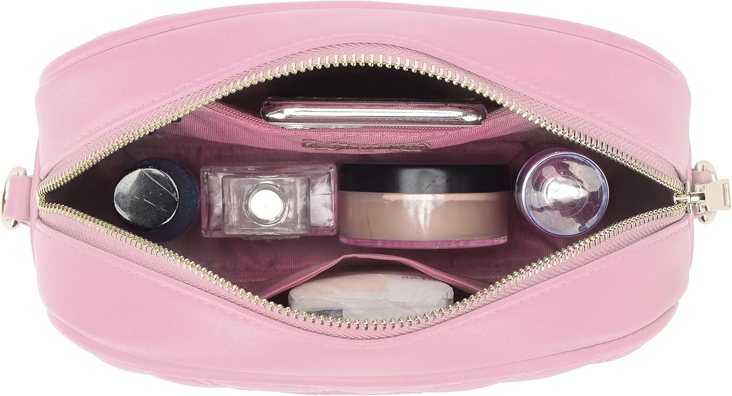 lola mae Quilted Crossbody Bag, Medium Lightweight Shoulder Purse Top Zipper Tassel Accent