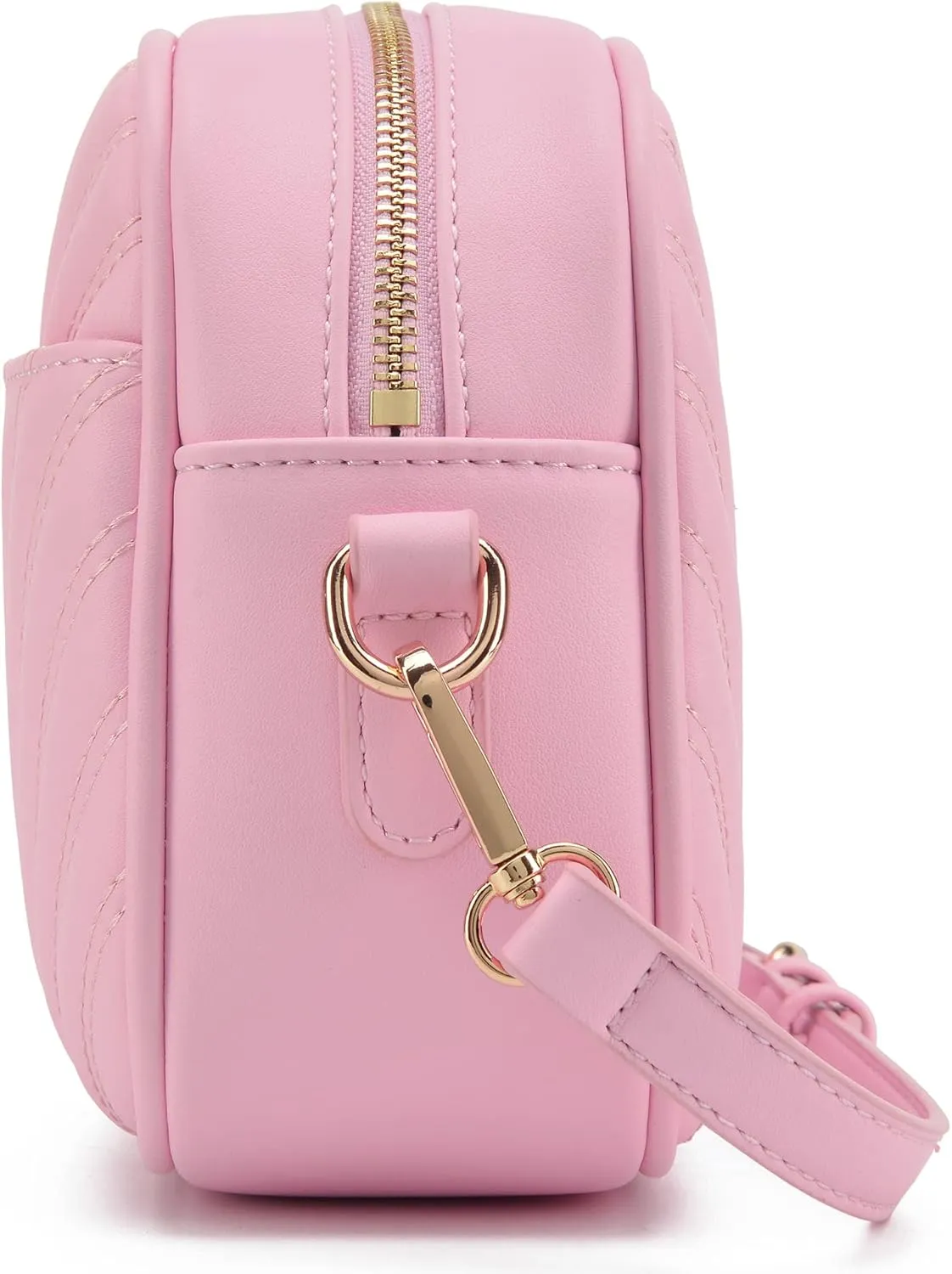 lola mae Quilted Crossbody Bag, Medium Lightweight Shoulder Purse Top Zipper Tassel Accent
