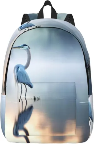 Loon Nature Bird print Large Laptop Backpack for Women, Work Business Backpacks College Bookbag for School