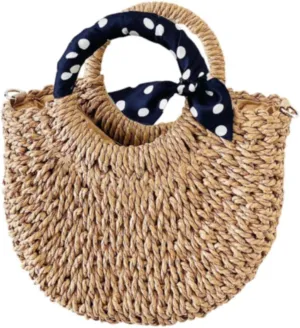 L'ouve Straw Beach Bag Women's Shoulder Handbags Straw Beach Sea Tote Bags for Summer Clutch Handbags Summer Purses 2024