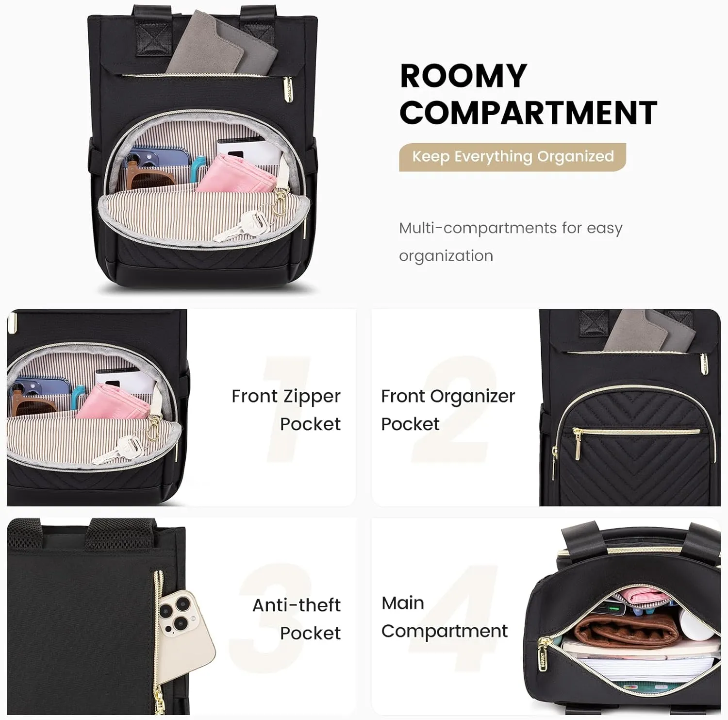 LOVEVOOK Mini Backpack Purse for Women,Waterproof Small Backpack for Women,Cute Backpack Womens Purses for Daily Work Travel,Convertible