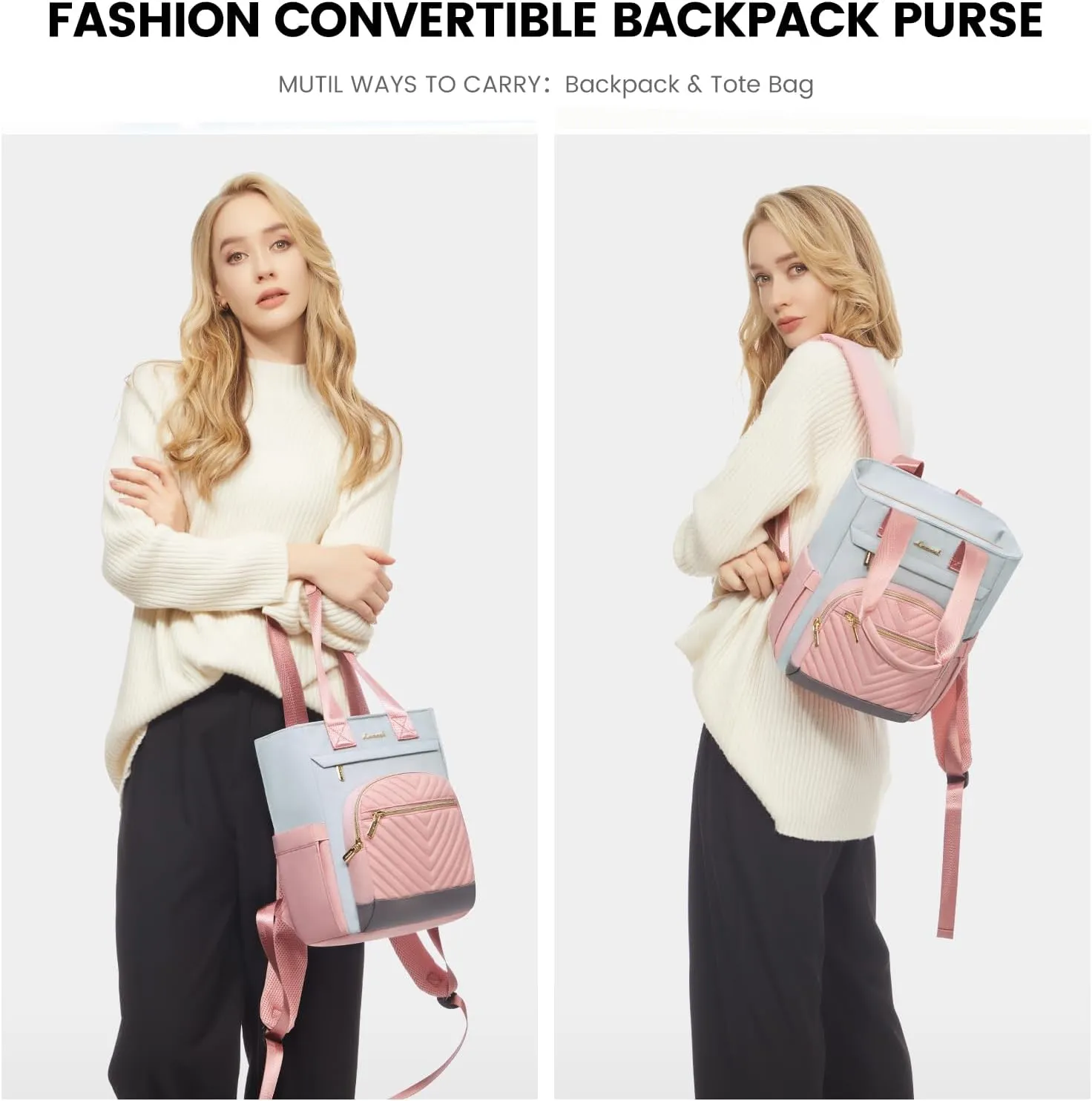 LOVEVOOK Mini Backpack Purse for Women,Waterproof Small Backpack for Women,Cute Backpack Womens Purses for Daily Work Travel,Convertible