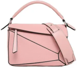 Lychee pattern with embossed bags cow leather puzzle purses shoulder crossbody handbags for women