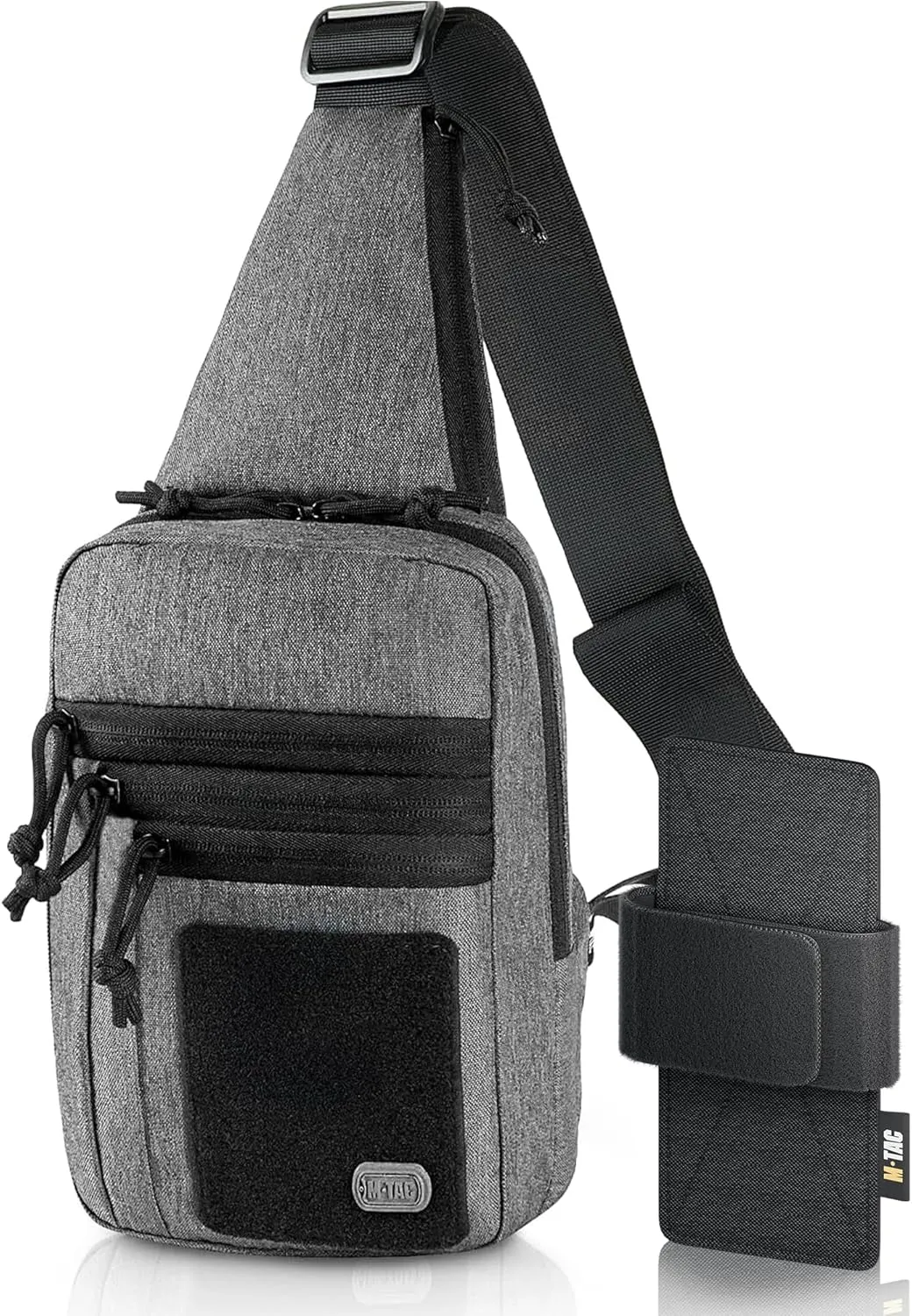M-Tac Tactical Sling Bag for Men - Crossbody Concealed Carry Bag Chest Pack - Black Mens Crossbody Holster Bag
