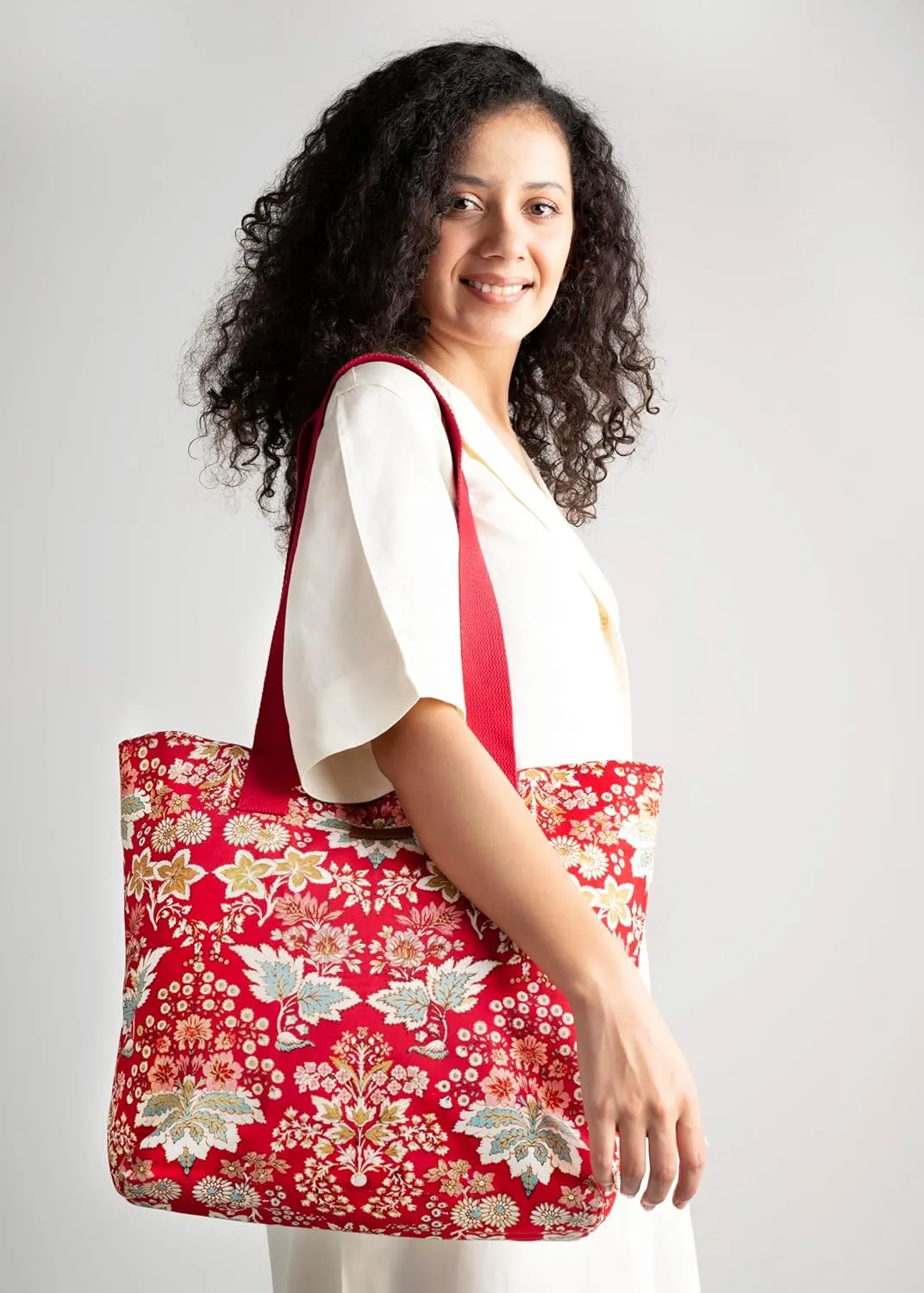 Maison d' Hermine Canvas Tote Bag 100% Cotton Canvas Reusable Shoulder Grocery Bag for Shopping Perfect for Men Women
