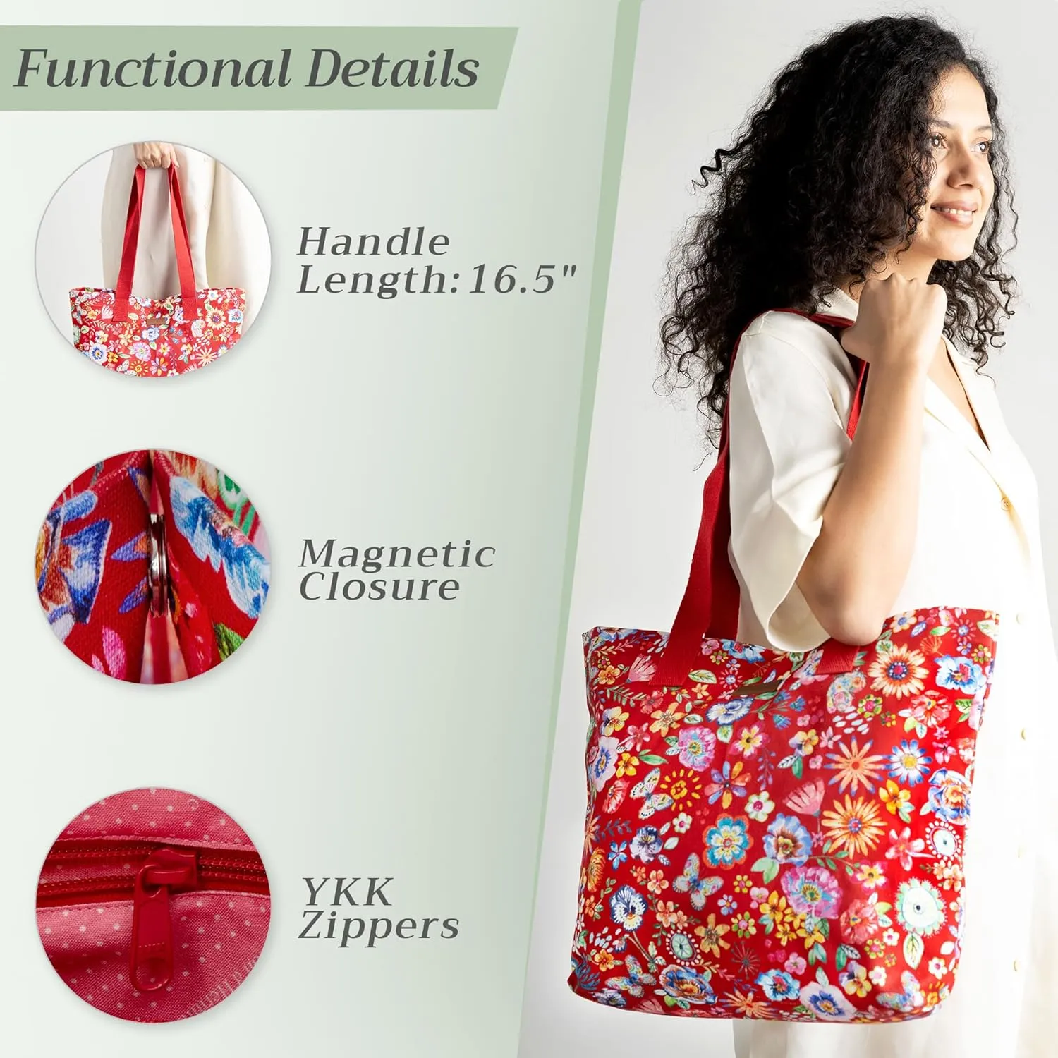 Maison d' Hermine Canvas Tote Bag 100% Cotton Canvas Reusable Shoulder Grocery Bag for Shopping Perfect for Men Women
