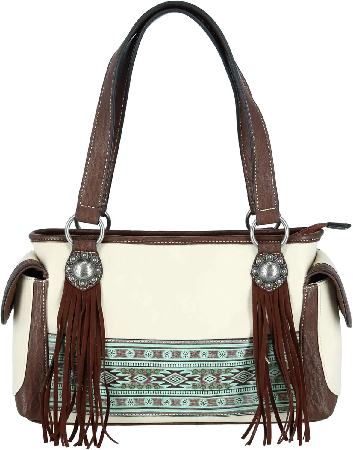 M&F Western Products Nocona Nicole Satchel White One Size