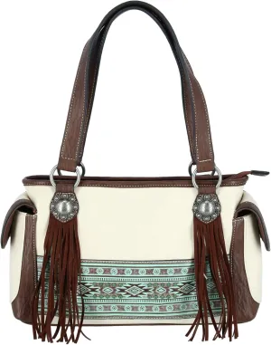 M&F Western Products Nocona Nicole Satchel White One Size