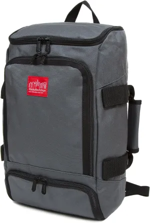 Manhattan Portage Ludlow Convertible Backpack JR - 2 Way Carry Water Resistant Spacious 1000D Cordura Backpack Duffle (Gray)