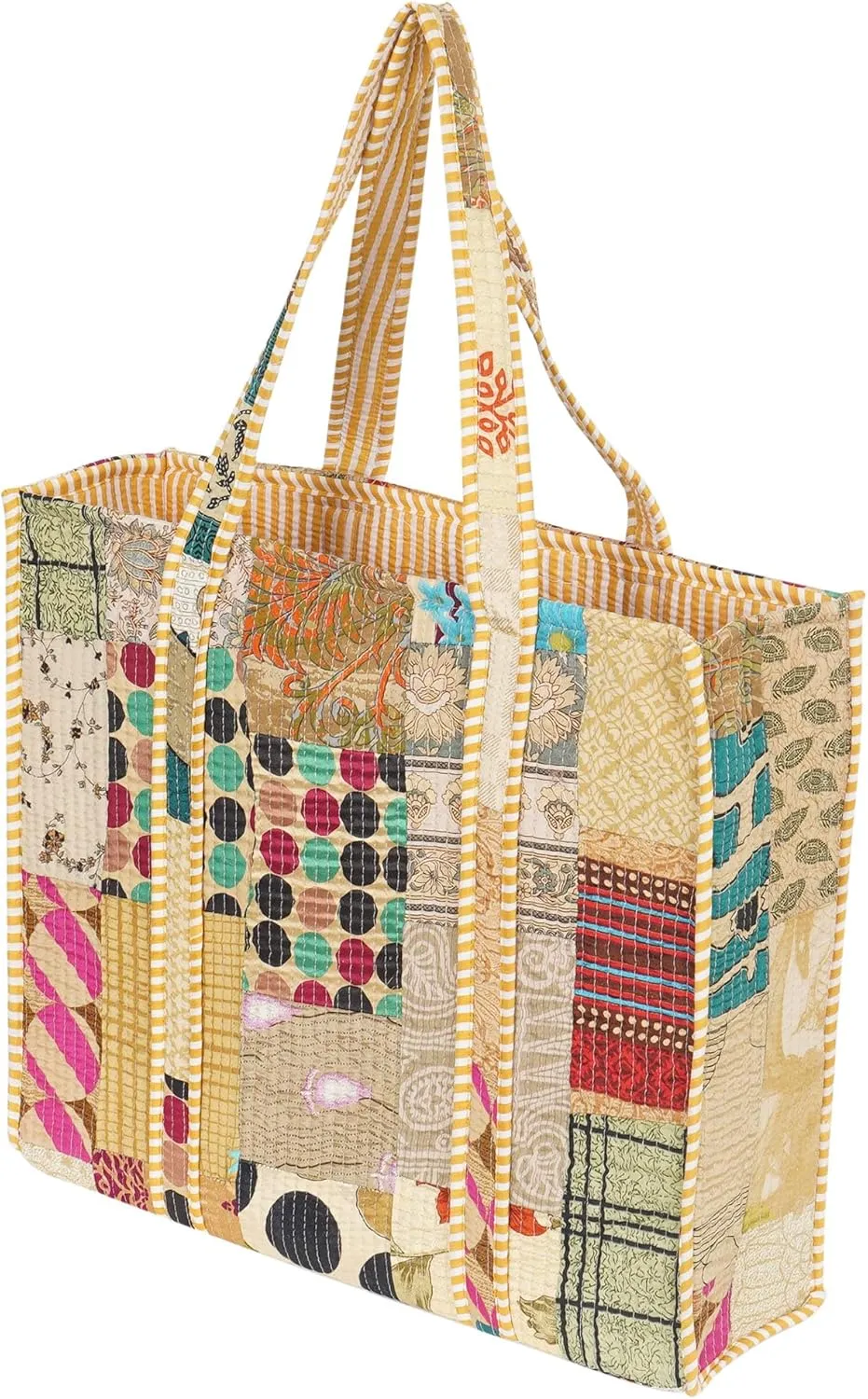 Marubhumi Women Lightweight Travel Bag Purse Cotton Shoulder Tote Bag For Shopping Grocery & Beach Bag