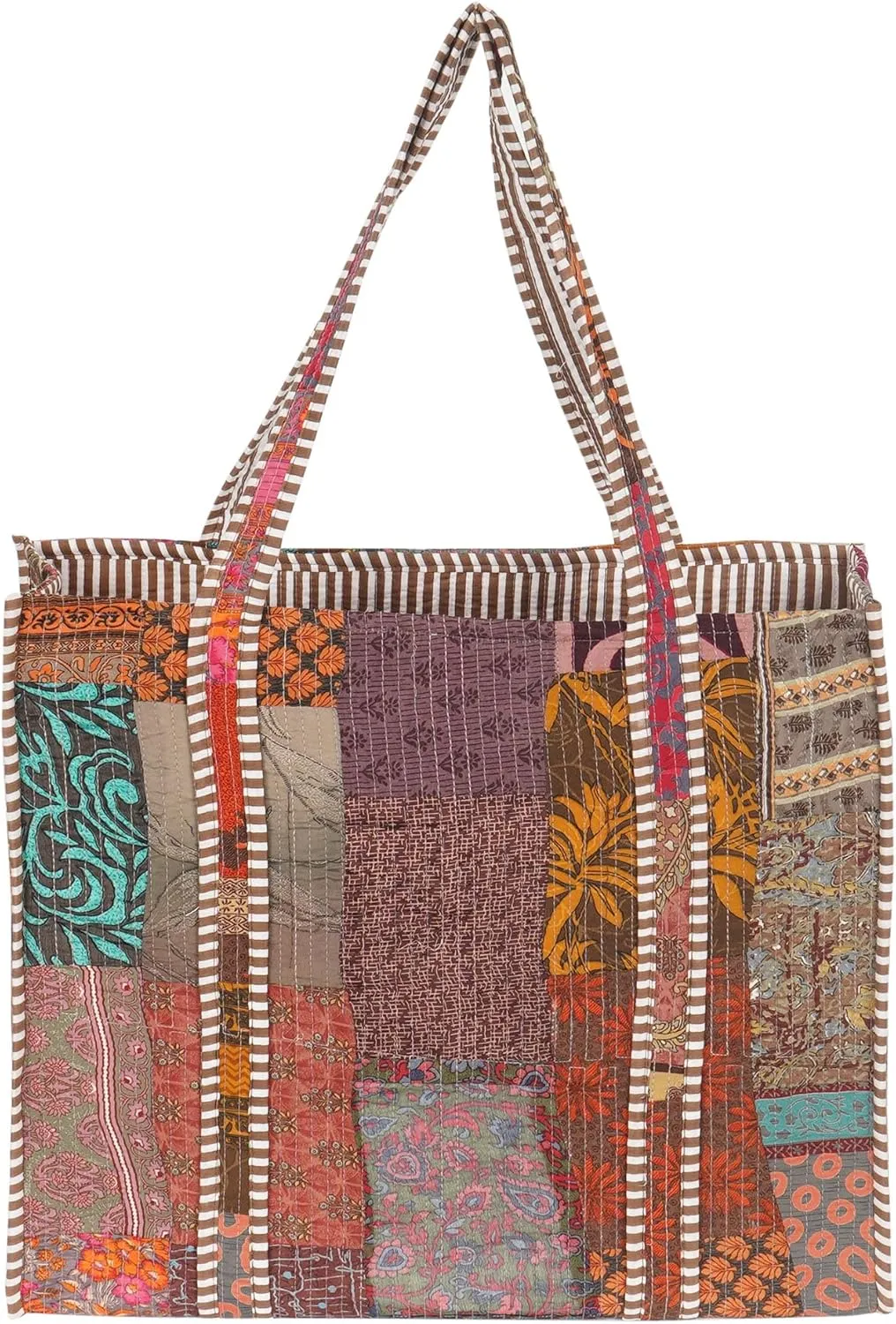 Marubhumi Women Lightweight Travel Bag Purse Cotton Shoulder Tote Bag For Shopping Grocery & Beach Bag