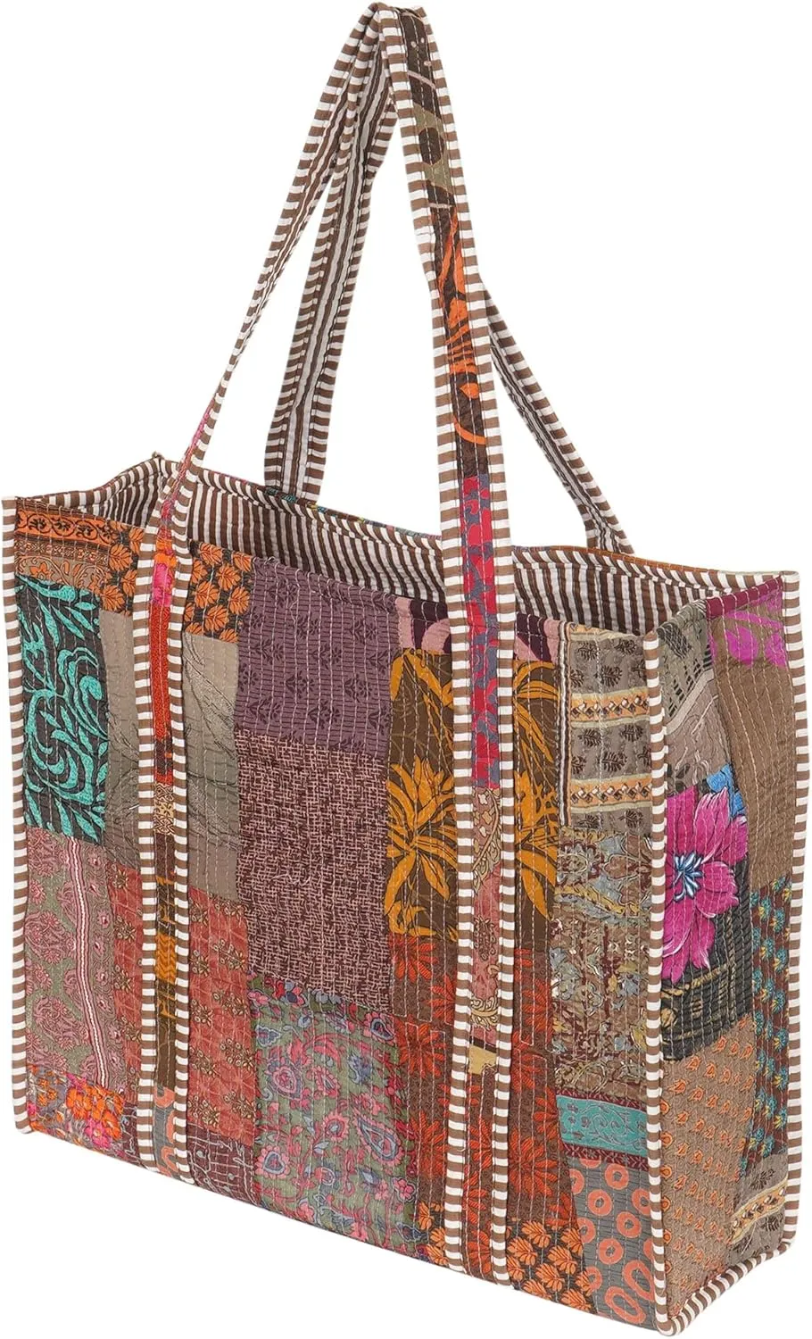 Marubhumi Women Lightweight Travel Bag Purse Cotton Shoulder Tote Bag For Shopping Grocery & Beach Bag