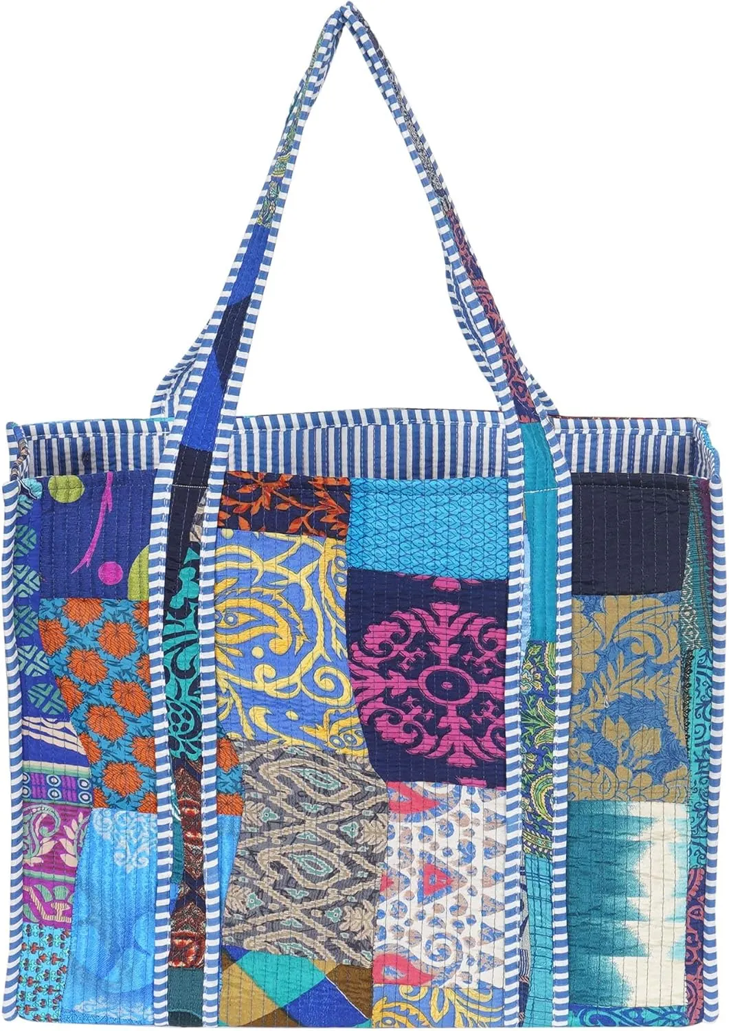 Marubhumi Women Lightweight Travel Bag Purse Cotton Shoulder Tote Bag For Shopping Grocery & Beach Bag