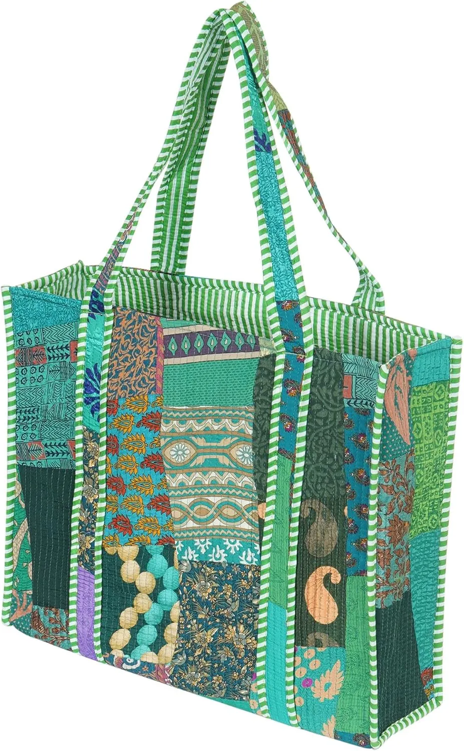 Marubhumi Women Lightweight Travel Bag Purse Cotton Shoulder Tote Bag For Shopping Grocery & Beach Bag