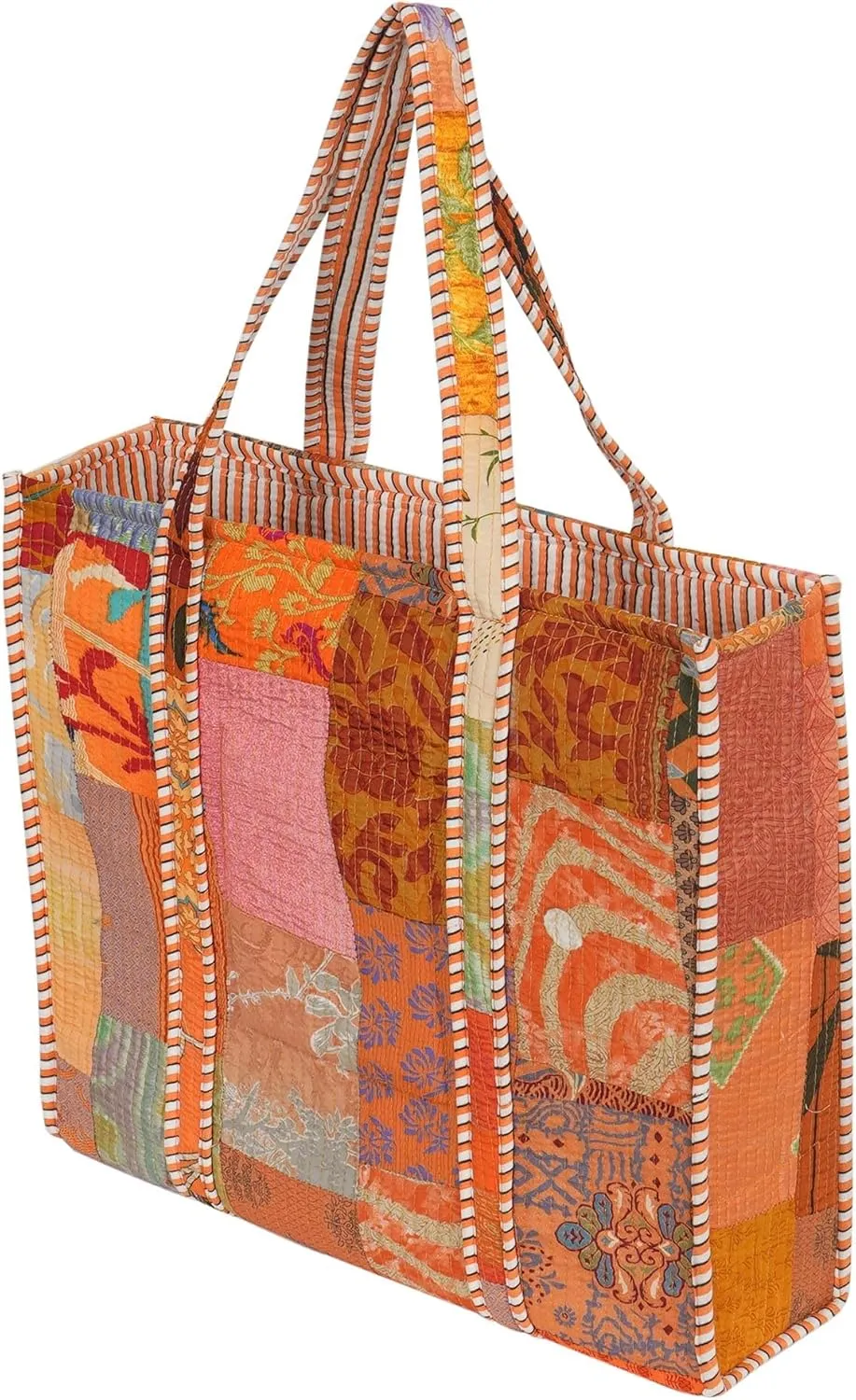 Marubhumi Women Lightweight Travel Bag Purse Cotton Shoulder Tote Bag For Shopping Grocery & Beach Bag